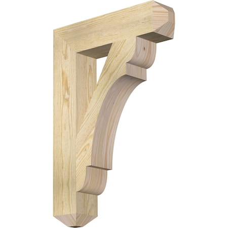 Ekena Millwork Olympic Craftsman Rough Sawn Bracket, Douglas Fir, 4"W x 18"D x 26"H BKT04X18X26OLY04RDF